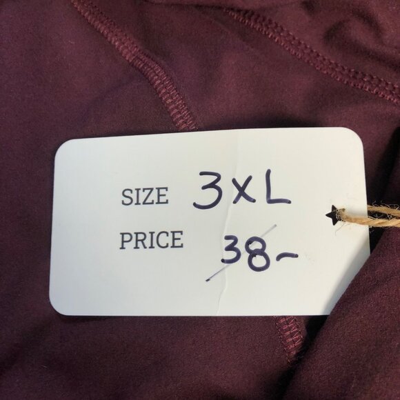 Rae Mode Burgundy Cowl Neck Wrap Cardigan Womens Size 3XL Stretch Jacket NEW - Picture 7 of 8